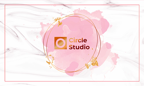 Foiled business card