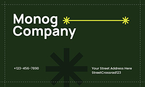 Spot UV business card