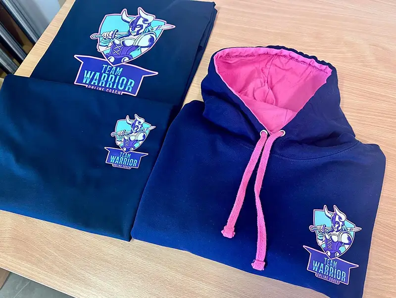 Team Warrior vinyl van wrap installation in Fife