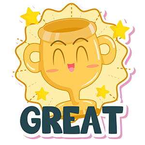 Colourful sticker sheet